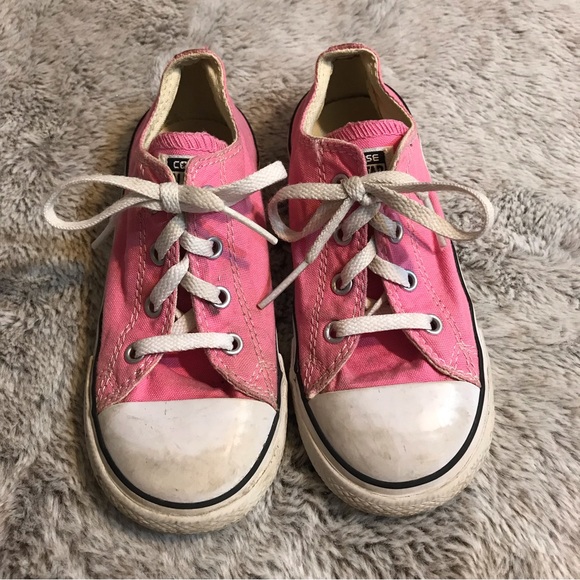 Converse ⚜️ Girls Light Pink One Star Low Top Tennis Shoes - Picture 3 of 10